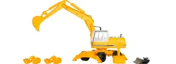 kibri 11264 LIEBHERR Mobilbagger mit Anbaugeräten Bausatz Spur H0
