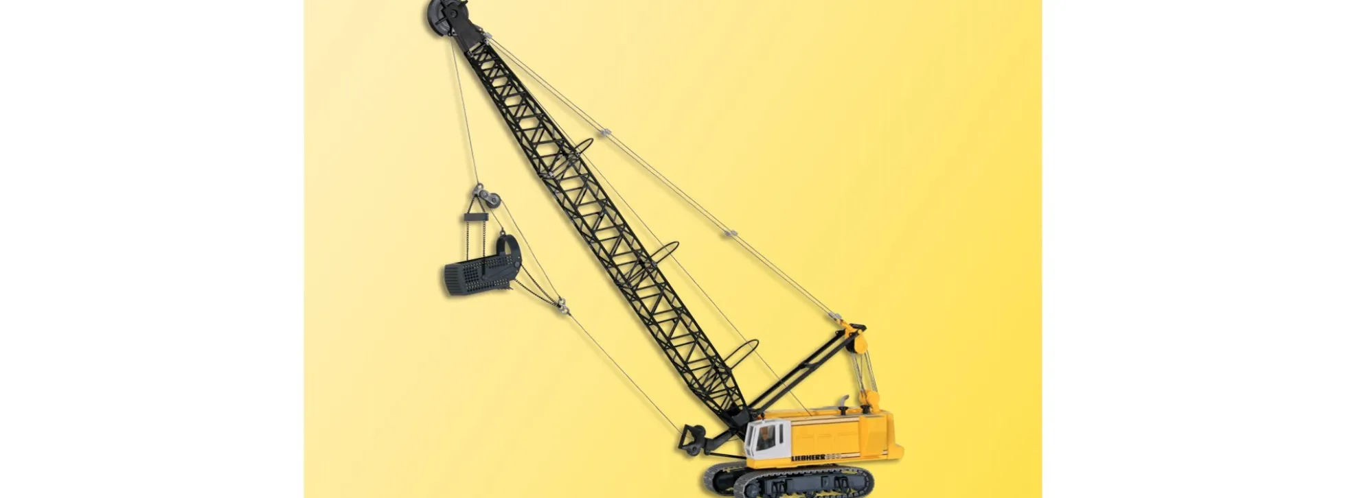 kibri 11254 LIEBHERR Seilbagger mit Schleppschaufel Bausatz Spur H0