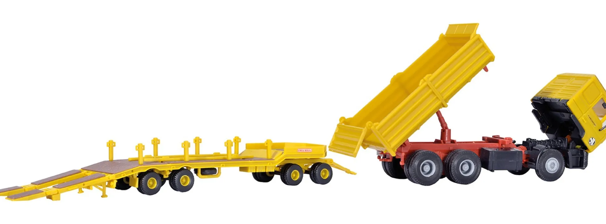 kibri 14066 MAN Kipper mit Tieflader KIRCHHOFF | Bausatz Spur H0