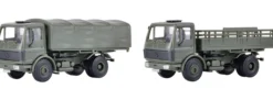 kibri 18051 MB 1017 Pritschenwagen Bundeswehr 2 Stück | Bausatz Spur H0