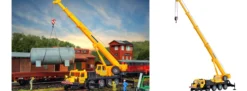 kibri 10558 Zweiwege-Mobilkran LTM 1050-4 mit LED Beleuchtung Bausatz 1:87