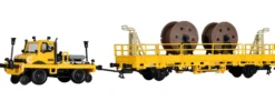 kibri 16062 Zweiwege UNIMOG mit Fahrleitungsbauwagen Bausatz Spur H0