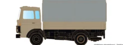 LEMKE LC4830 DAF 900 Pritsche/Plane - neutral | LKW-Modell 1:160