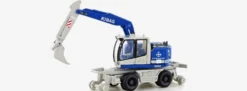 LEMKE LC4259 Liebherr A922 Rail 2-Wege Bagger KIBAG | mit Tieflöffel | Baumaschinenmodell 1:160