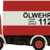 LEMKE LC4809 Magirus MK 130M8 Pritsche Plane - Feuerwehr/Ölwehr | Blaulichtmodell 1:160