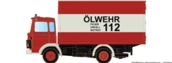 LEMKE LC4809 Magirus MK 130M8 Pritsche Plane - Feuerwehr/Ölwehr | Blaulichtmodell 1:160
