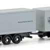 LEMKE LC4602 MAN F90 3-achs Koffer-Hängerzug UPS | LKW-Modell 1:160