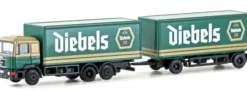 LEMKE LC4606 MAN F90 3-achs Koffer-Hängerzug Diebels | LKW-Modell 1:160