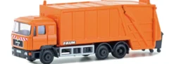 LEMKE LC4660 MAN F90 Müllwagen | orange | LKW-Modell 1:160
