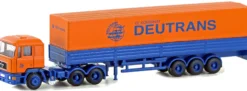 LEMKE LC4072 MAN F90 Planen-Sattelzug Deutrans | LKW-Modell 1:160