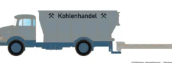 LEMKE LC3552 MB L322 Kohlenkuli - neutral | LKW-Modell 1:160