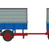 LEMKE LC3482 Mercedes-Benz L322 HZ Pritsche/Plane blau/rot | LKW-Modell 1:160