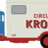 LEMKE LC3471 Mercedes-Benz L322 Koffer Circus Krone | LKW Modell 1:160