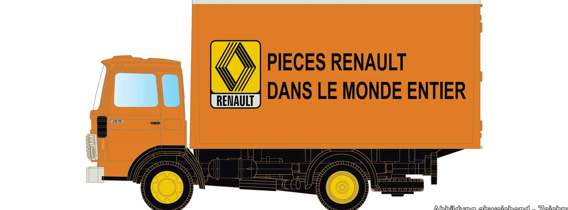 LEMKE LC4864 Renault JK75 Koffer - Renault Parts | LKW-Modell 1:160