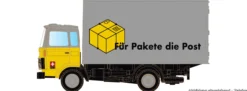 LEMKE LC4885 Volvo F4/6 Koffer - PTT Post CH | LKW-Modell 1:160