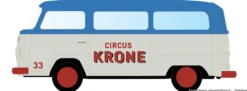 LEMKE LC3963 VW T2 Bus Circus Krone | Modellauto 1:160