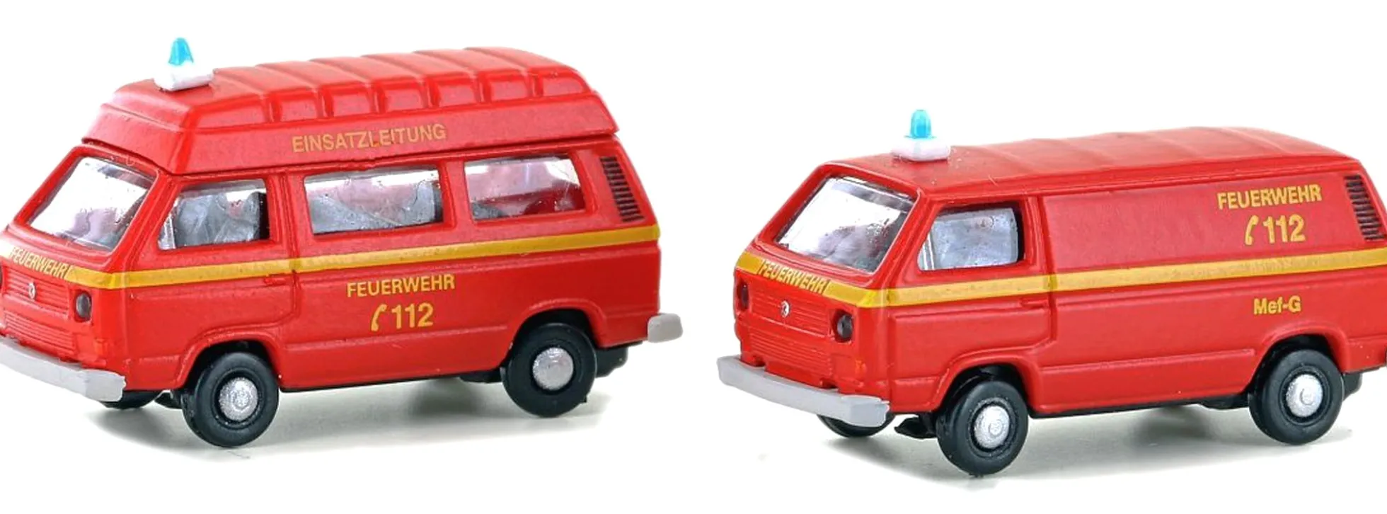 LEMKE LC4342 VW T3 2er Set Feuerwehr | Blaulichtmodelle 1:160