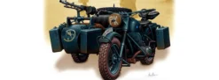 MasterBox 3528 BMW R75 mit Beiwagen | Militär Bausatz 1:35