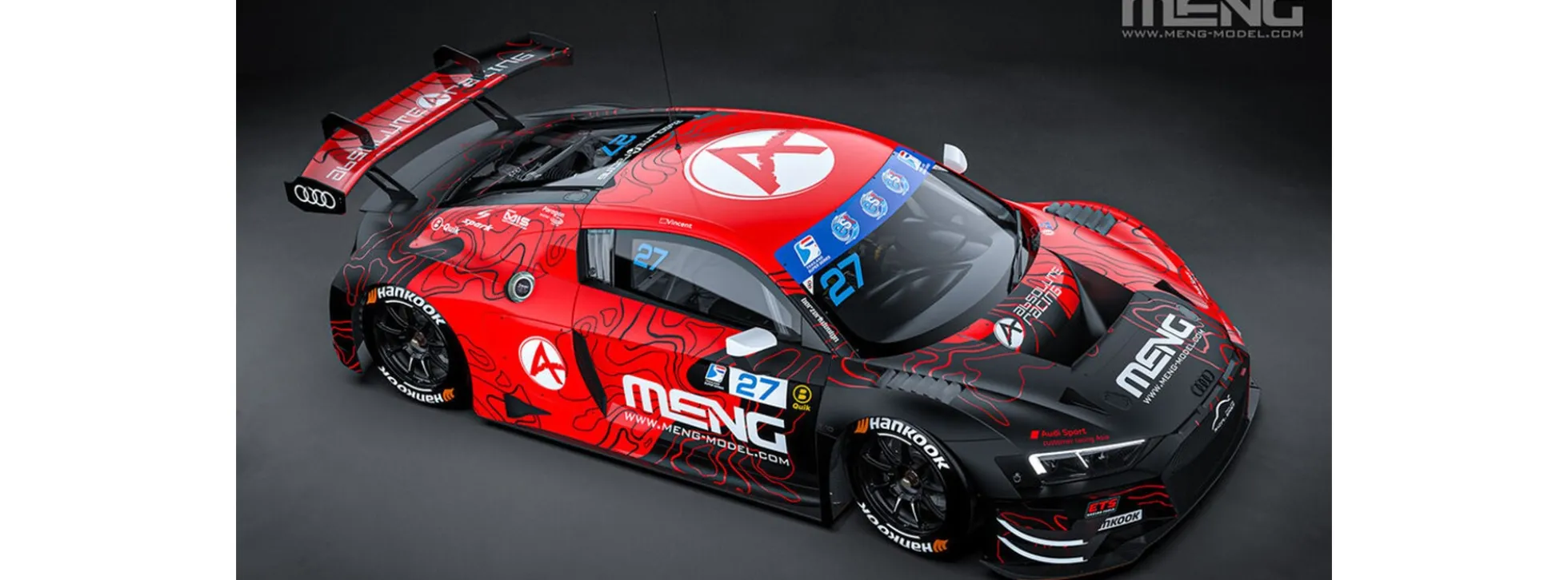 MENG CS-009 Audi R8 LMS GT3 EVO II | Auto Bausatz 1:24