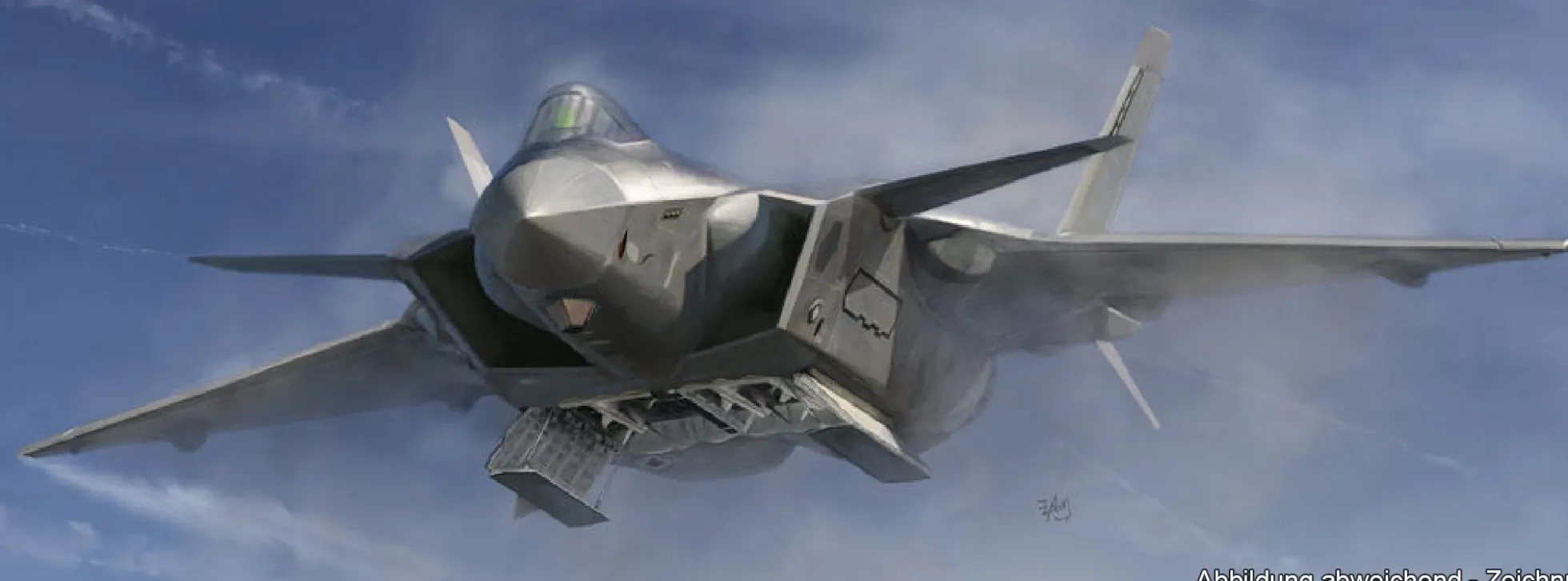 MENG LS-002 Chinesischer J-20 Tarnkappenjäger | Flugzeug Bausatz 1:48