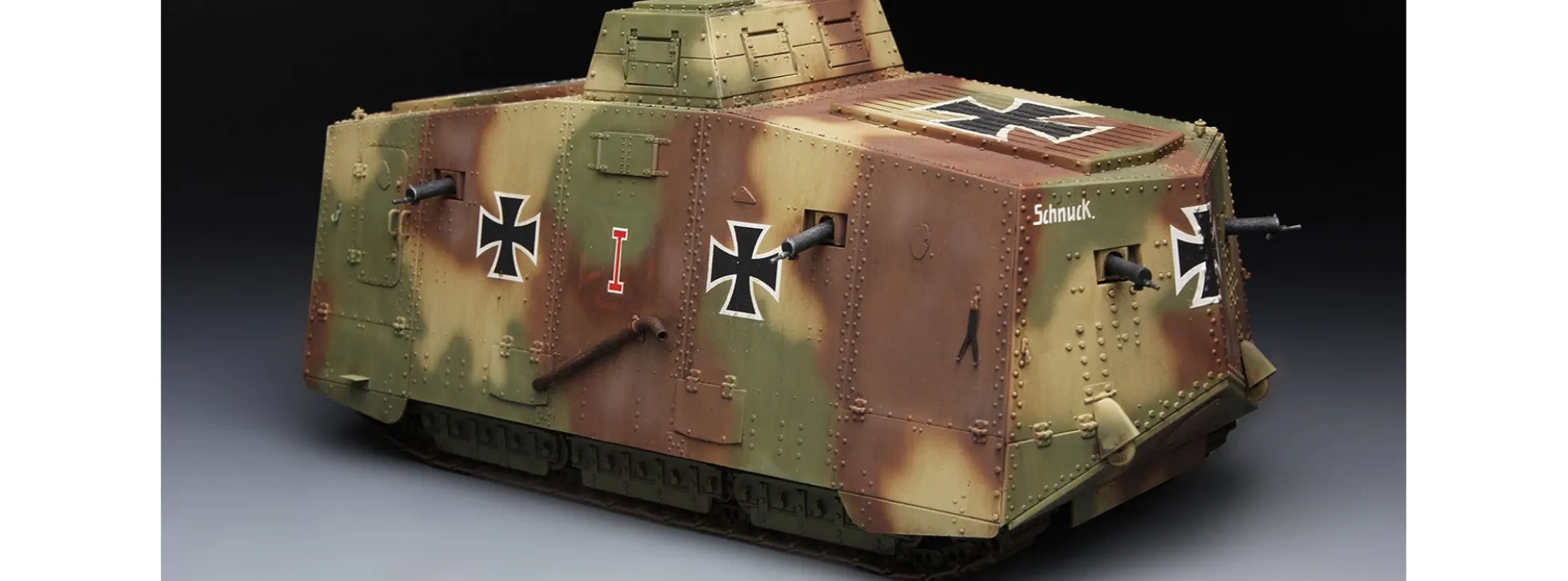 MENG TS-017 German A7V Tank (Krupp) | Panzer Bausatz 1:35