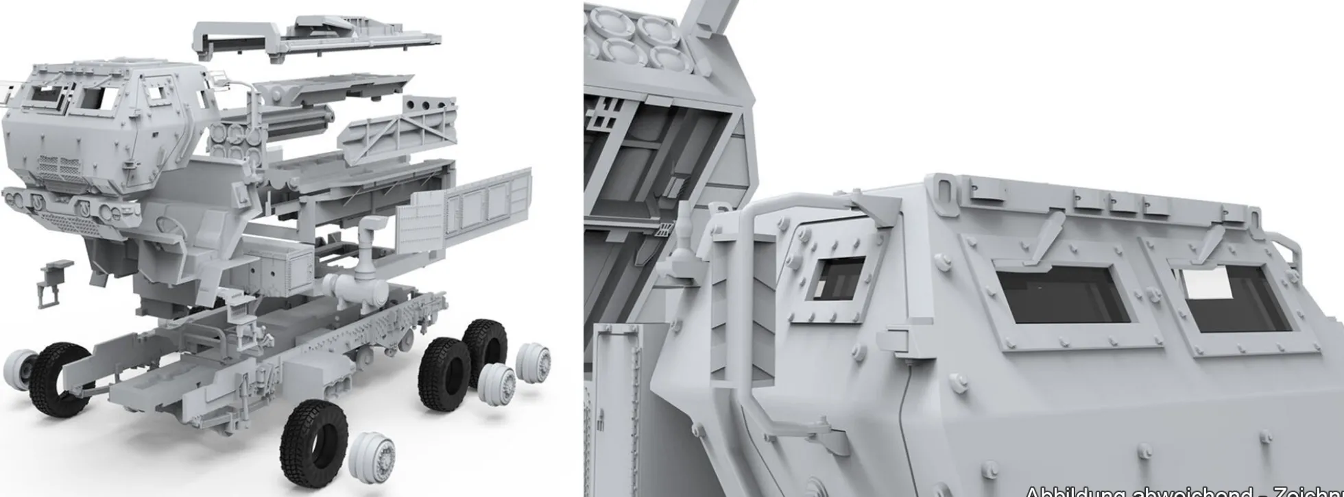 MENG 72-004 US M142 HIMARS High Mobility Artillery Rocket System | Militär Bausatz 1:72