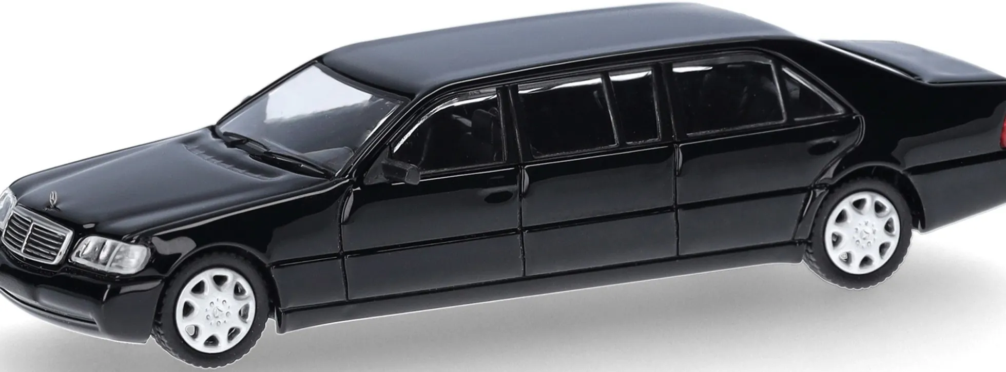 MicroCity 87MC000103 MB S600 Pullmann Stretch-Limousine schwarz | Modellauto 1:87