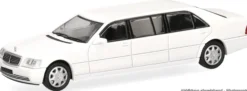 MicroCity 87MC000115 MB S600 Pullmann - weiß | Modellauto 1:87