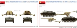 MiniArt 35395 Artillerieschlepper T-60 r mit Besatzung und PaK 40 | Panzer Bausatz 1:35
