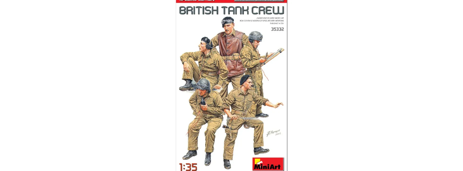 MiniArt 35332 Britische Panzerbesatzung - Special Edition | Figuren Bausatz 1:35