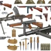MiniArt 550035361 Britische Waffen und Zubehör für Infanterie/Panzerbesatzung | Militär Bausatz 1:35