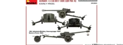 MiniArt 35394 7,5cm PaK 40 1942 Frühe Produktion | Militär Bausatz 1:35