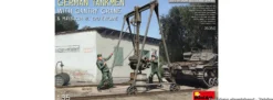 MiniArt 35350 Deutsche Panzer-Mechaniker mit Kran und Maybach HL120 Motor | Figure