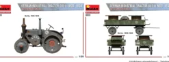 MiniArt 38033 Deutscher Industrieschlepper D8511 Modell 1936 mit Anhänger | Traktor Bausatz