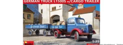 MiniArt 38023 Deutscher LKW L1500S mit Anhänger | LKW Bausatz 1:35