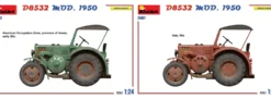 MiniArt 24007 Deutscher Straßenschlepper D8532 Mod. 1950 | Traktor Bausatz 1:24