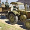 MiniArt 550035314 Deutscher Traktor D8506 mit Anhänger und Figuren | Militär Bausatz 1:35
