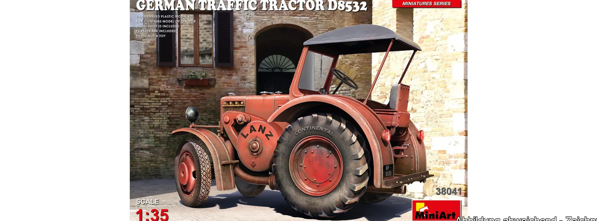 MiniArt 38041 Deutscher Verkehrsschlepper D8532 | Traktor Bausatz 1:35