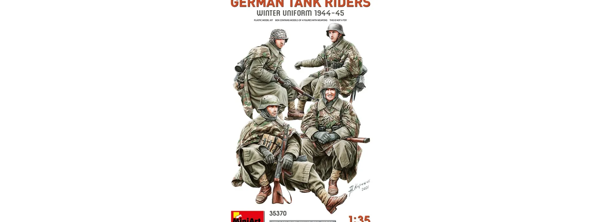 MiniArt 35370 Deutsche sitzende Infanteriesoldaten in Winteruniformen 44 | Figuren Bausatz 1:35