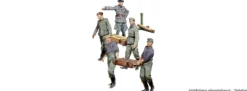 MiniArt 550035384 Deutsche Soldaten mit Munitionskisten | Figuren Bausatz 1:35