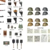 MiniArt 550035247 Deutsche Waffen und Zubehör für Infanterie/Panzerbesatzung | Militär Bausatz 1:35
