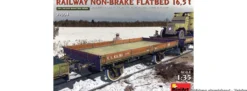 MiniArt 39004 Eisenbahn Flachwagen 16,5t ungebremst | Militär Bausatz 1:35