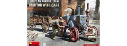 MiniArt 38055 Europäischer landwirtschaftlicher Ackerschlepper mit Wagen | Traktor Bausatz 1:35