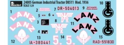 MiniArt 24005 German Industrial Tractor D8511 Mod. 1936 | Landwirtschafts Bausatz 1:24