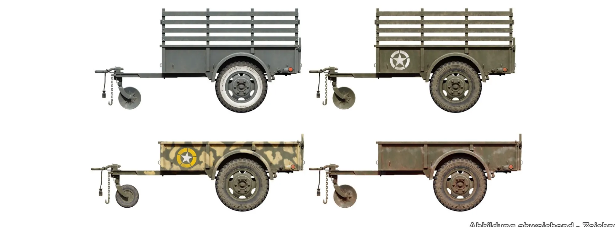 MiniArt 550035436 G-518 US 1t Lastenanhänger Ben Hur | Militär Bausatz 1:35