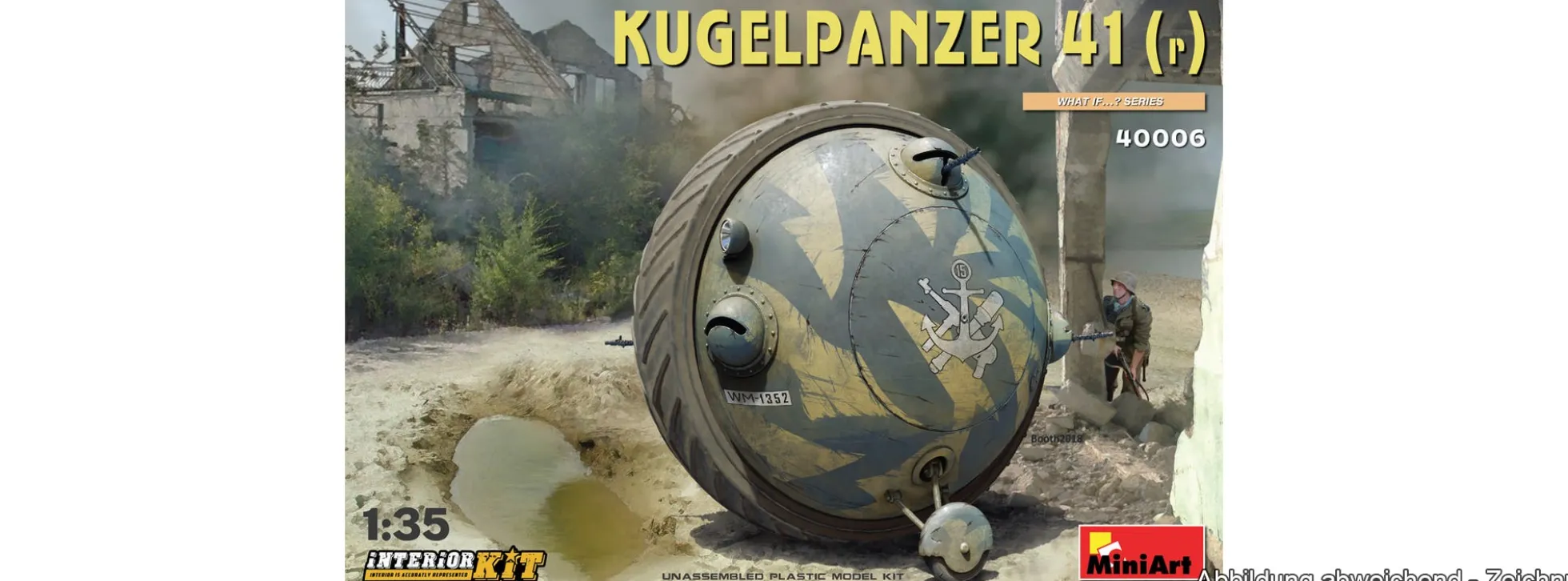 MiniArt 40006 Kugelpanzer 41 r mit Innenausstattung | Panzer Bausatz 1:35
