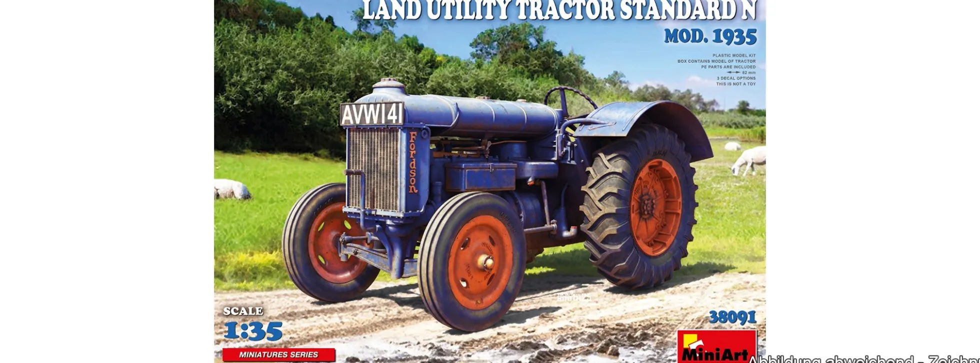 MiniArt 38091 Landwirtschaftstraktor Standard N Modell 1935 | Landwirtschafts Bausatz 1:35