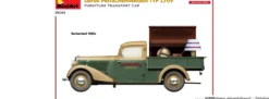 MiniArt 38065 Liefer Pritschenwagen Typ 170V als Möbeltransporter | Auto Bausatz 1:35