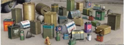 MiniArt 35595 Öl- und Benzinkanister 1930-40s | 36 Stück | Zubehör Bausatz 1:35