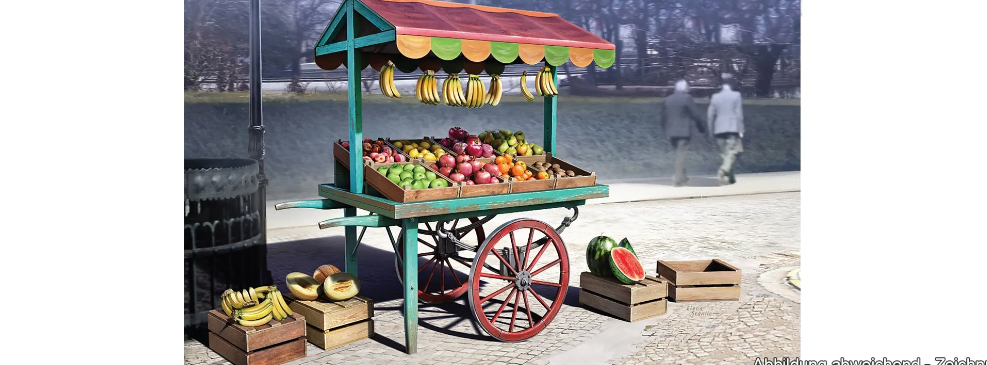 MiniArt 35625 Marktkarren mit Obst | Zubehör Bausatz 1:35